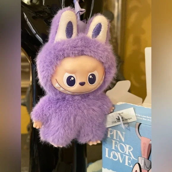 POP MART “T” Letter LABUBU THE MONSTERS Pin for Love Series Vinyl Plush Pendant - Picture 3 of 14